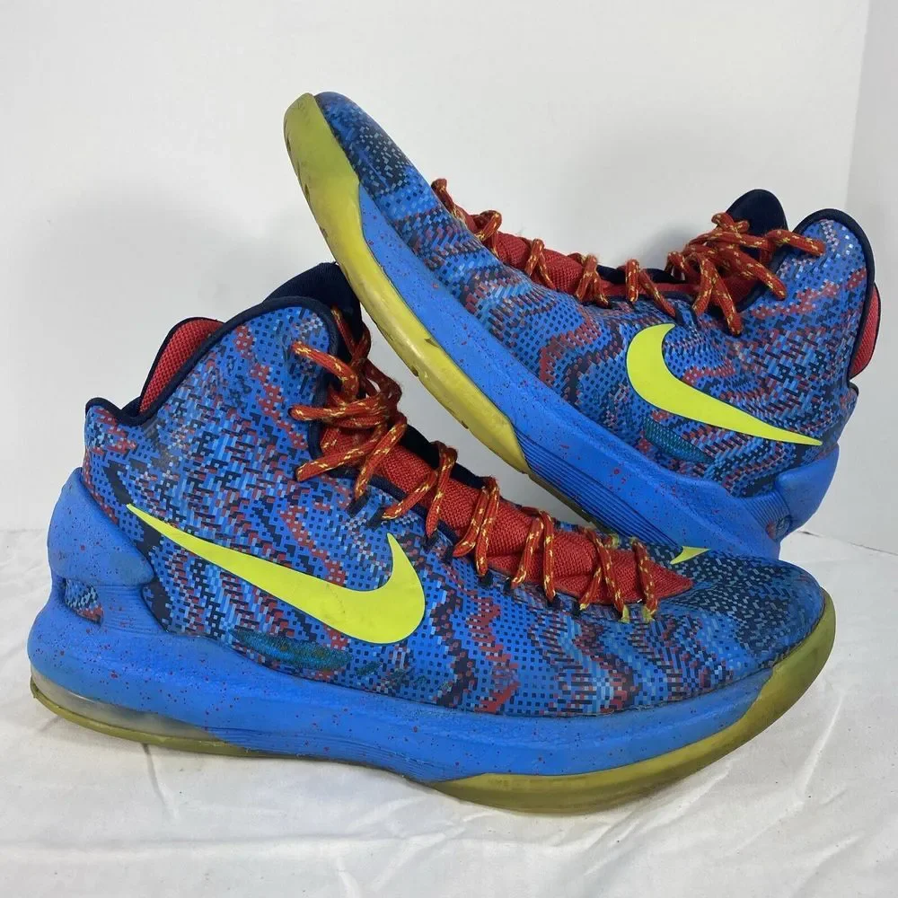 Nike Zoom KD 5 Christmas 2012 554988-401 Mens Size 9.5 Basketball Sneakers Shoes